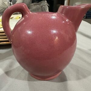 Vintage Charming Pink Ceramic Pitcher